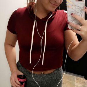 Hooded Crop Top